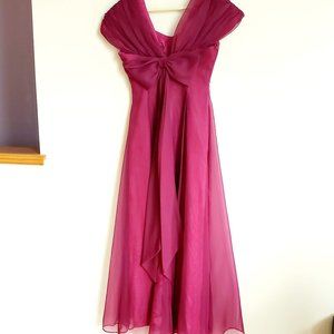 Maxi Dress size 5/6 in Beaujolais Wine Color